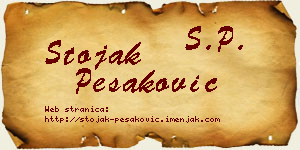 Stojak Pešaković vizit kartica